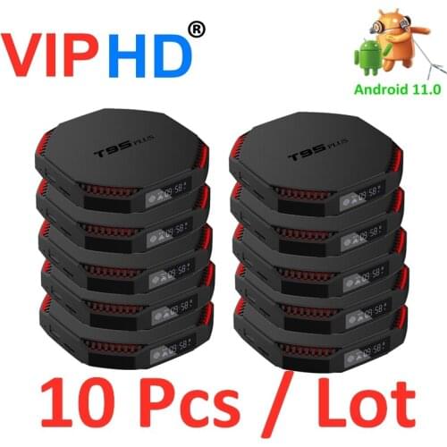10 Pcs Android 11 Set Top Box T95Plus Tv Box 8K Wifi Smart Media Player T95 Plus TVBOX Lot