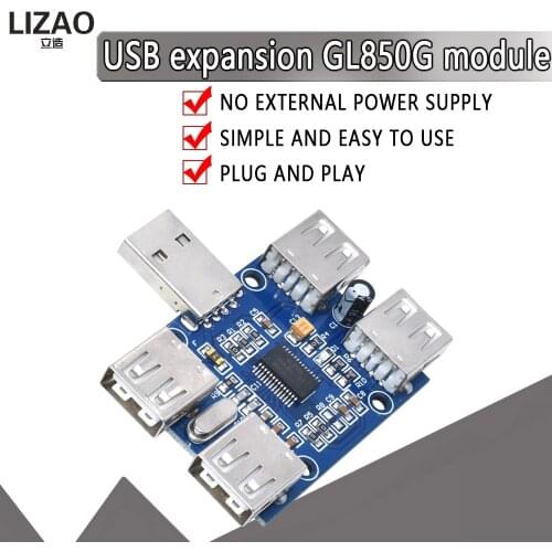 USBHUB USB2.0 HUB 4 port controller USB extension module GL850G chip