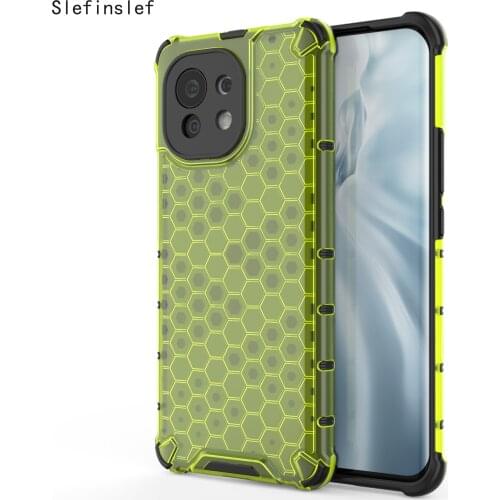 Honeycomb Armor Shockproof Case For Xiaomi 11 10 Ultra Mi 9 CC9 Pro Redmi Note 9S 8 Pro Max 7 9A 8A 7A 9C K30 Clear Phone Cover