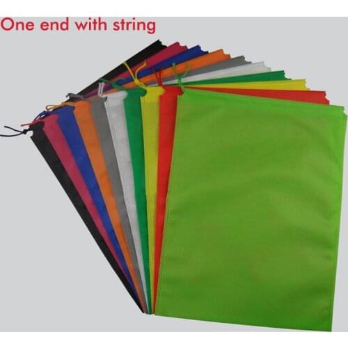 50pcs drawstring closure non woven bag, sample storage bag for shoe / clothes dust proof