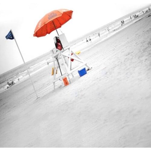 5x7ft Sea Beach Lifesaving Station Photography Backdrops Photo Props Studio Background