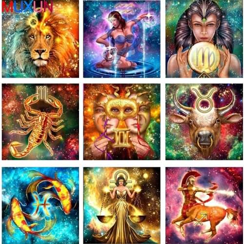 Full Square/Round Drill 5D Diy Diamond Painting "Constellation Landscape" 3D Embroidery Cross Stitch 5D Home Decor Gift 8Kx2