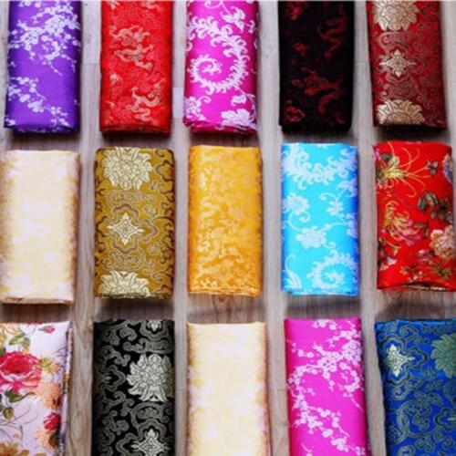 1pc 50cm*90cm Thick CHINESE Brocade Fabric Satin Fabric Wedding Satin Fabric for Sewing And Decoration