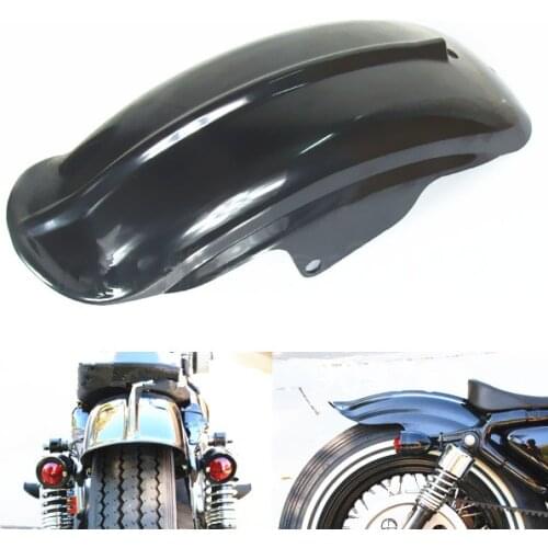 Black Rear Fender For Harley Sportster XL Solo Cafe Racer Bobber Chopper XL1200 883 Motorcycle