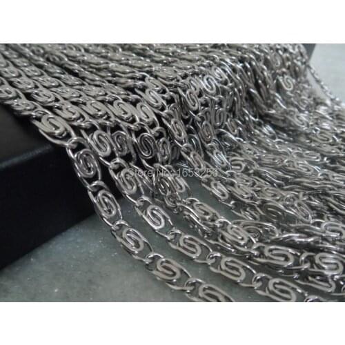In bulk 10 Meters Stainless Steel Sheet paper clip Link Chain Jewelry Finding /Marking Chain