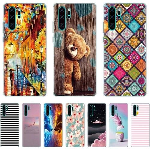 Case for Huawei P30 Pro VOG-L29 ELE-L29 Case Silicone TPU Phone Back Cover On for Huawei P30 Pro P 30 Lite p30lite coque bumper