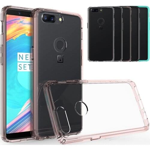 For Oneplus 5T Case Silicone TPU Acrylic Clear Back Case Full Protective Capa Cover Screen Protector For One Plus 5T A5010