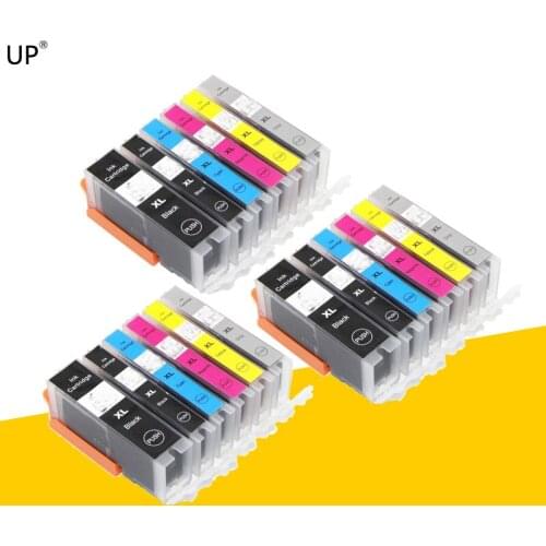 UP 18PCS/3SETS PGI450 CLI451 compatible for Canon ip7240 MG5440 Printer pgi450 cli451