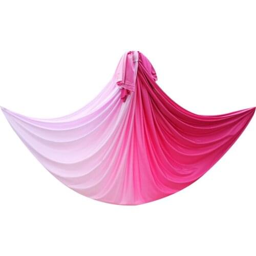 Home yoga hammock swing 11m fabric Solid color anti gravity yoga swing aerial inversion Air yoga swing