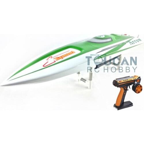 E36 RTR Sword Fiber Glass Racing Speed RC Boat W/1750kv Brushless Motor/120A ESC/Servo/Remote Control Boat Green THZH0039