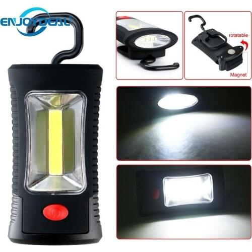 Flashlight COB LED Work light Magnetic LED Flashlight Torch Super bright Working Lamp Outdoor Hanging Camping Lanterna Emergency
