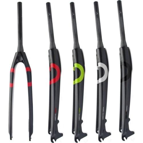 New 26 "/ 27.5" / 29 "Inch ring Mountain Bike Full Carbon Fiber Hard Bike Disc Front Fork MTB Bicycle QC575