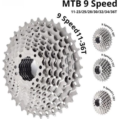 Road Bike Freewheel 23/25/28/30/32/34/36T Bicycle Flywheel 9-speed Cassette Sprocket for Shimano SORA R3000 3400 3500 or SRAM