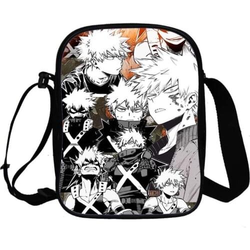 Fashion 3D Anime My Hero Academia Bags Messager Bag Boku No Hero Academia Cosplay Bakugou Katsuki Shoulder Bags Students Bookbag