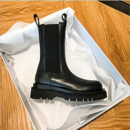 Fashion Boots Womens 2020 New Winter plus Velvet Ladys Large Product Mona Smoke Tube Boots Warm Short Boots