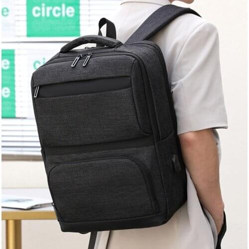 REJS LANGT Laptop Backpack Men 15.6 Inch Office Work Business Backpack with Charging Large Capacity Travel Mochila Anti-Theft
