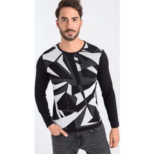 Heyss O Neck Male Knitwear Sweater
