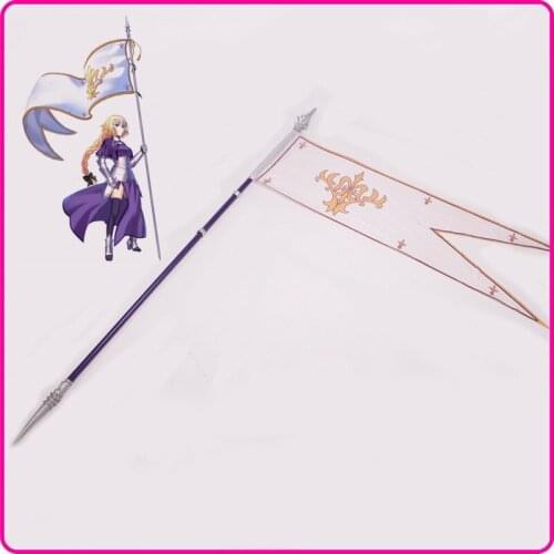 Anime Fate/Grand Order Jeanne D'Arc Flag Cosplay Prop Halloween Christmas Fancy Party Cosplay Props FGO Flags PVC for Comic Show