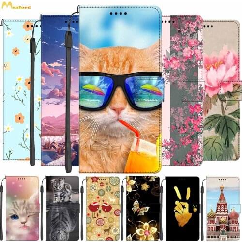Butterfly Cute Leather Phone Case For OPPO Reno4 Pro Book Style Wallet Flip Case Etui For OPPO Reno 4 4G Cover Reno4 4G Funda