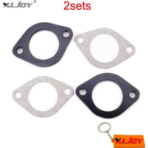 XLJOY 2 Sets 30mm Carburetor Manifold Intake Pipe Carb Isolator Gasket For Pit Dirt Bike 150cc 160cc 250cc ATV Quad Motorcycle