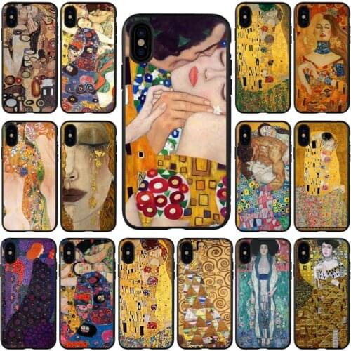 YNDFCNB Gustav Klimt Phone Case for iPhone 11 12 pro XS MAX 8 7 6 6S Plus X 5S SE 2020 XR cover