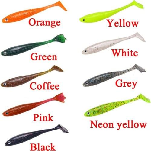 3pcs Silicone Larvae Soft Fishing Lures Artificial Worm Fish Bait Wobblers Sinking Swimbait Fishing Tackle