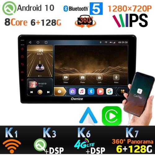6+128G 1280*720P Radio GPS Android 10 For Renault Duster Dacia 2014-2018 4G LTE SPDIF Car Multimedia Player Head Unit 360 Camera