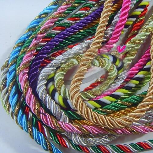 8MM*10M Cord blue, green vstring rope twisted rope 3 shares Tisheng color hand strap rope tied Tisheng string thread