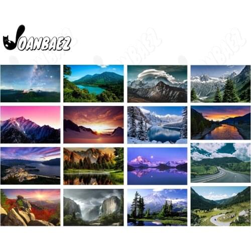 Diamond Painting Mountain Lake Scenery 5D Diy Wall Art Natural Landscape Pasting Diamond Embroidery Modern Room Decoration Gift