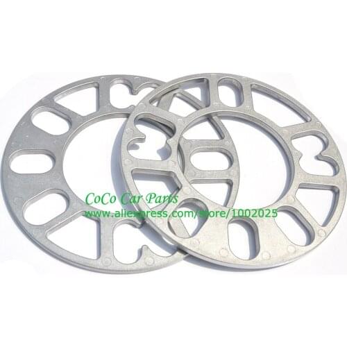 Free Shipping: 2PCS Universal Alloy Aluminum Wheel Spacer Shims Plate 4 5 STUD FIT 10MM