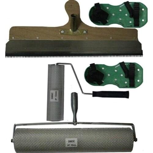 Cement Self-leveling Tool Kit Self Leveling Rake Epoxy Floor Paint Roller Spikes Construction Tool Set