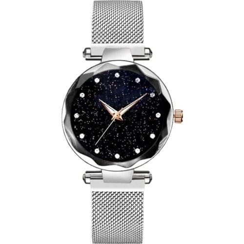 Ladies Magnetic Starry Sky Clock Luxury Women Watches Fashion Diamond Female Quartz Wristwatches Relogio Feminino Zegarek Damski