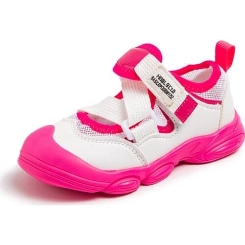 Childrens Running Sneakers Chaussures Enfants Pour Fille Mesh Shoes Hollow 2021 Boys And Girls Shoes Summer Breathable Trend