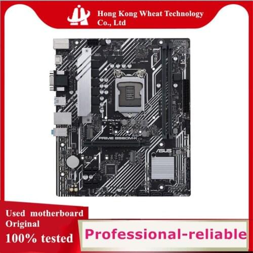 For ASUS PRIME B560M-K Used Motherboard Socket LGA 1200 DDR4 M.2 nvme ssd For Intel B560 Original Desktop Mainboard