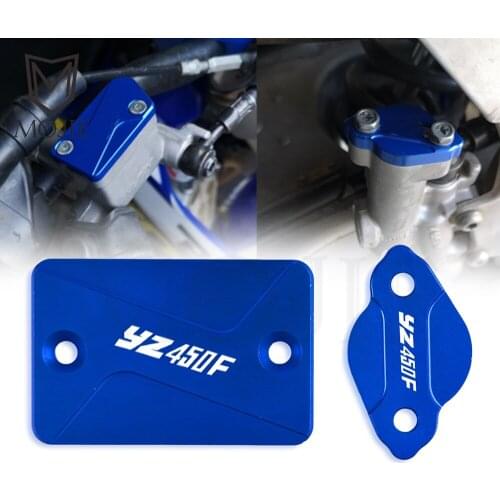 Motorcycle Front Rear Brake Fluid Reservoir Cap Cover For Yamaha YZ450F YZ 450F YZ 450 F 2003-2007 2004 2005 2006 Brake Cover