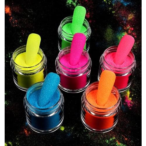 Rainbow Nail Art Glitter Sparkling Colorful Manicure Accessories Pigment Powder DIY Polish Nail Decoration Dust