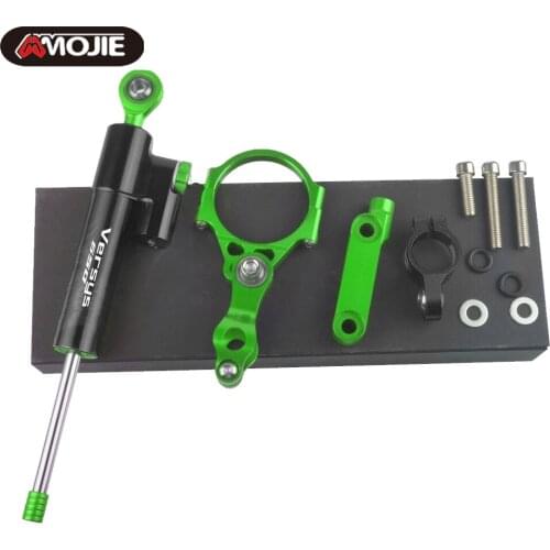 CNC Adjustable Motorcycles Steering Stabilize Damper Bracket Mount Kit For Kawasaki VERSYS 650 2015-2020 2019 2018 Versys650