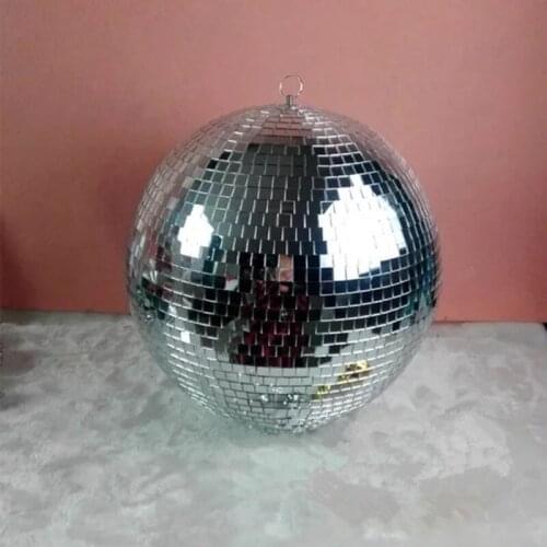 DC88 Christmas ballroom dance costumes singer stage show wears Reflective silver mirror ball bar club performance catwalk dj