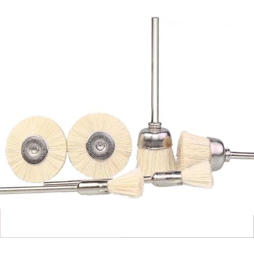 1Pcs Wool Brush 2.35mm Shank Wool Brush Buffing Wheel Jade Cleaning Deburring Grinding Rotary Tool Accessories