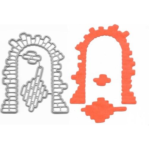 Old Brick Arch Cutting Die Clear Stamps And Dies For Scrapbooking DIY Album Card Making Embossing Folder Fustelle Planner Dies