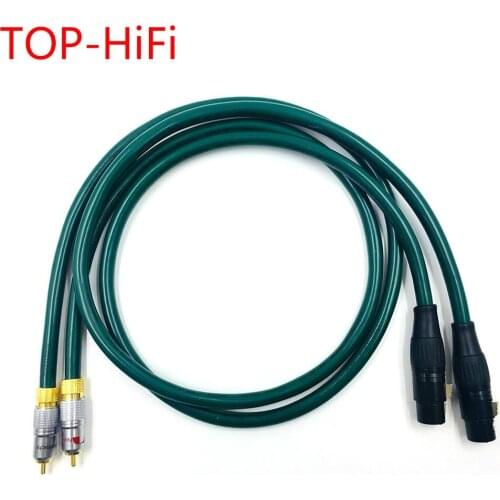 TOP-HiFi Pair Nakamichi RCA to XLR Female Balacned Interconnect Cable 3pin XLR to RCA Audio Cable with FURUTECH FA-220