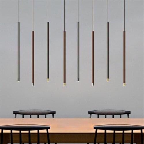 Modern Led Minimalist pendant lights kitchen lights hanging for Living Room Bedroom Colorful Line Bar bed Lamp Home illumination