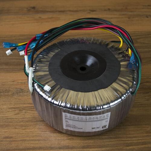1200W toroidal transformer, 220v to double 56v two groups + single 12v three groups, pure copper wire high power transformer