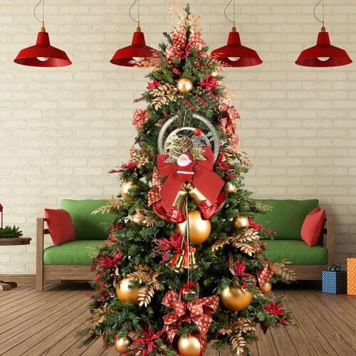 Merry Christmas Tree Decoration Xmas Santa Claus Bell Pendant Ornament Christmas Holiday Family Party Gifts New
