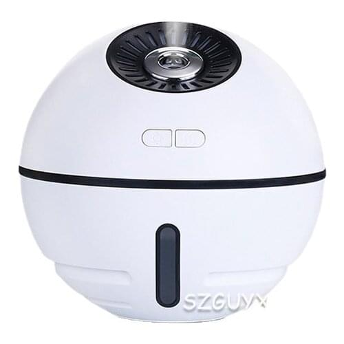 300ml Ultrasonic Air Humidifier 2000mAh Battery Operated Space Ball Portable Aroma Essential Oil Diffuser USB Light Fan Fogger