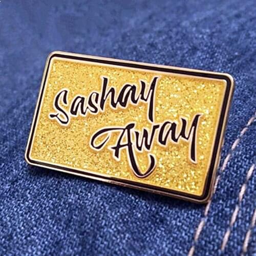 YAOJIE Sashay Away Rupaus Drag Race Glitter Enamel Brooch Pins Badge Lapel Pin Brooches Alloy Metal Fashion Jewelry Accessories
