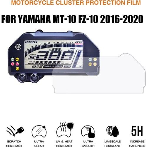 Motorcycle Cluster Scratch Protection Film Dashboard Instrument Speedometer Screen Sticker For Yamaha MT10 FZ10 2016-2020