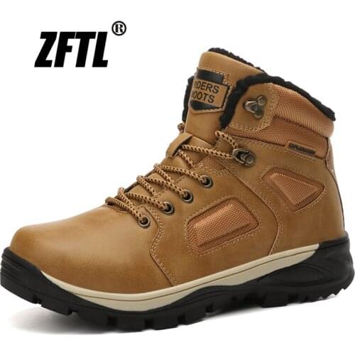 ZFTL new mens snow boots winter Plus velvet Cotton shoes Large size British Martins boots tooling outdoor man casual boots 147