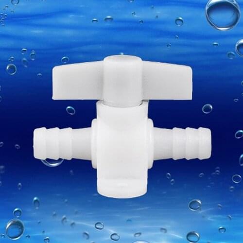 10pcs 10mm Plastic Valve Aquarium System Two-way Ball Valve Fish Tank Tube Fittings