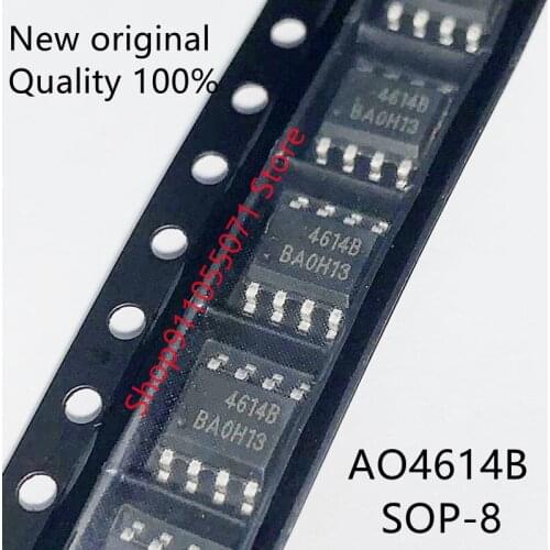 10PCS/LOT AO4614B AO4614 4614B SOP-8 MOS field effect tube N+P channel 40V